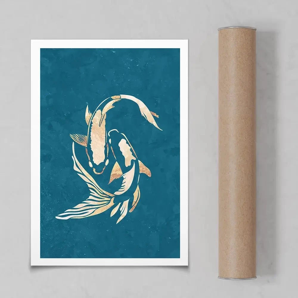 Cool Koi Art Print