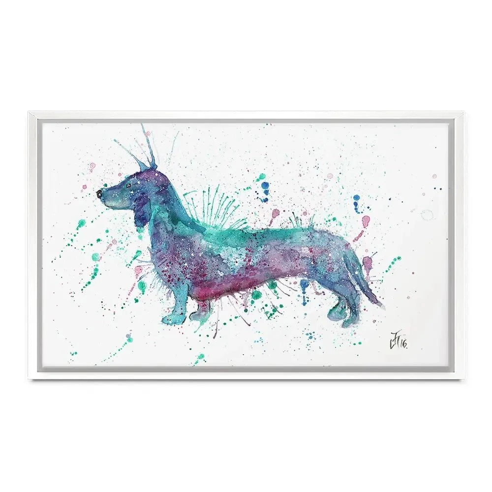 Mr Sausage Dog Canvas Print