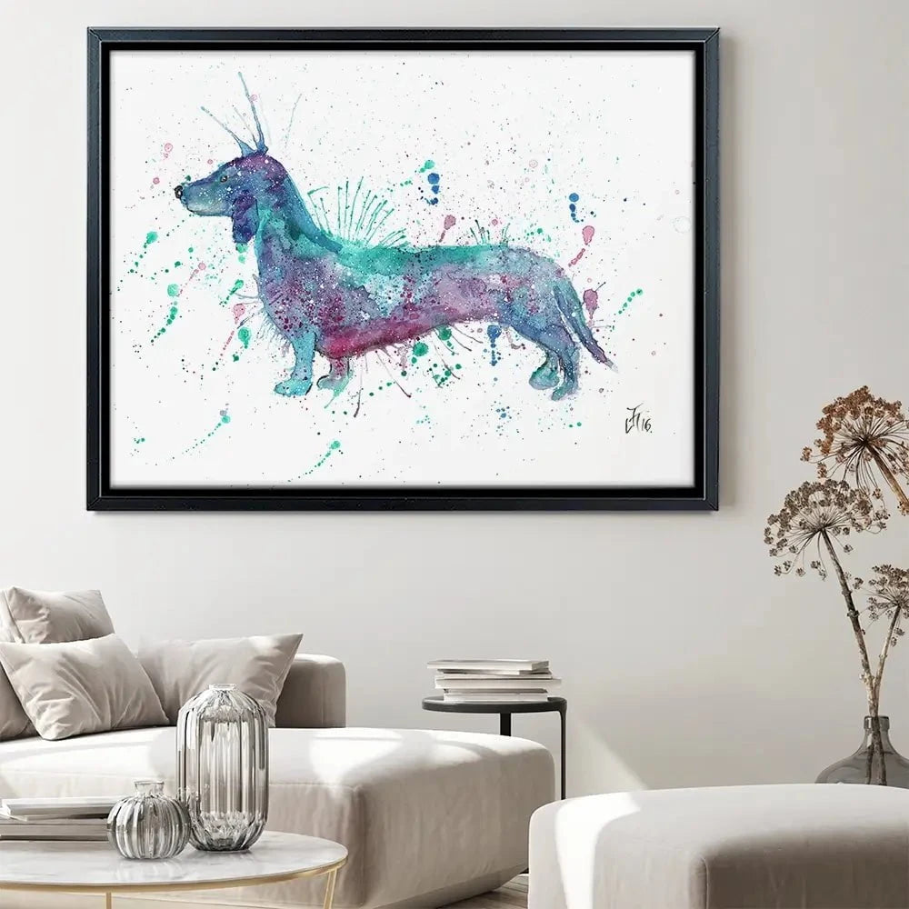 Mr Sausage Dog Canvas Print