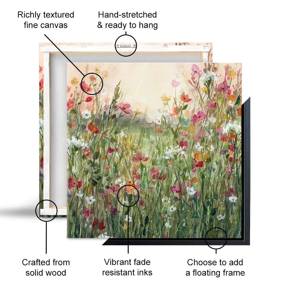Spring In Full Bloom Oversized Square Canvas Print