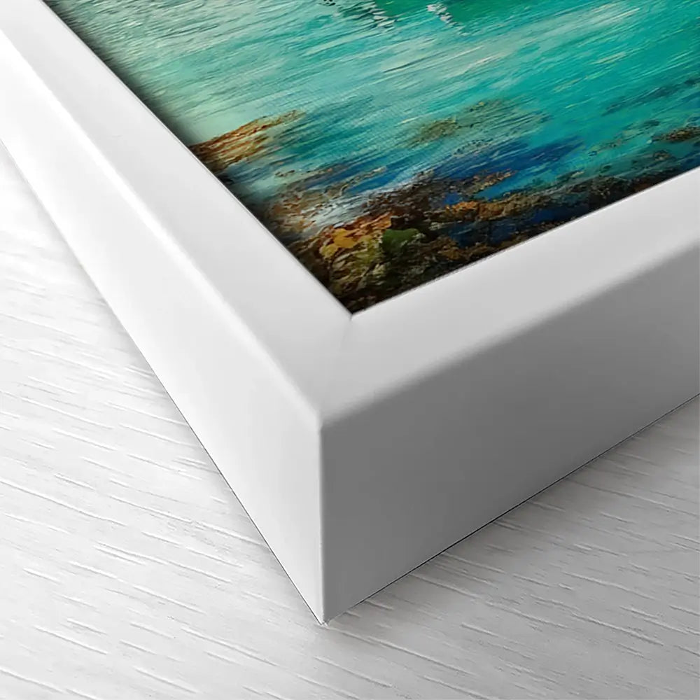 Cornwall Coastal Village Oversized Canvas Print