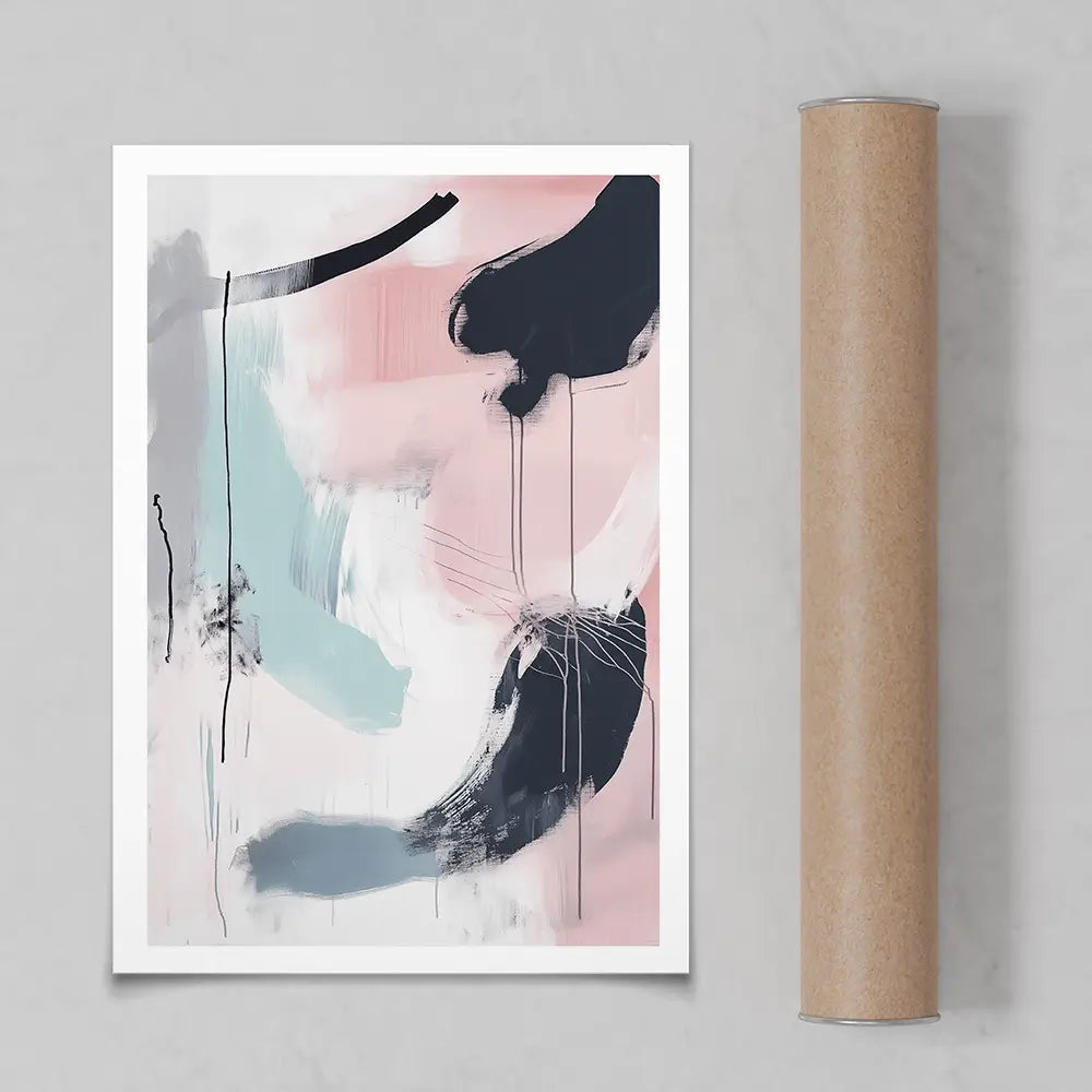 Minimalist Blush Pink Art Print