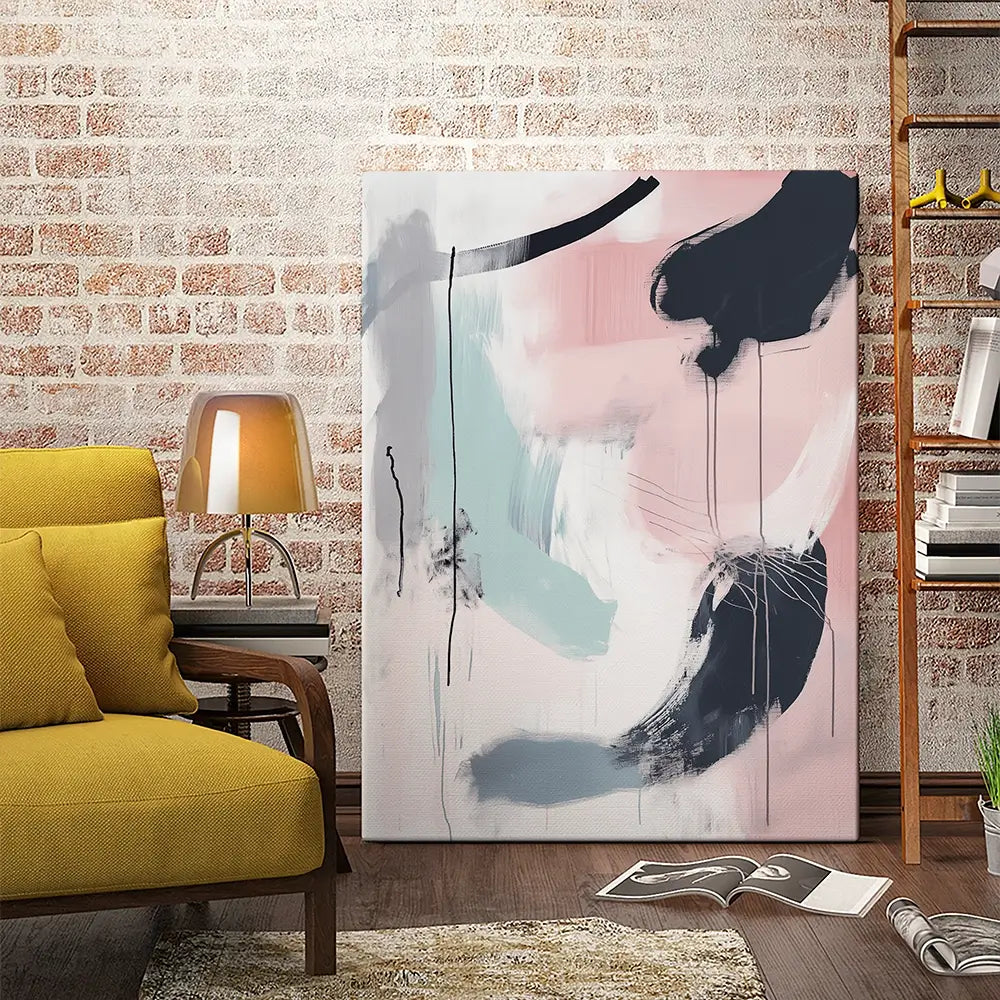 Minimalist Blush Pink Canvas Print