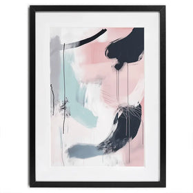 Minimalist Blush Pink Framed Art Print