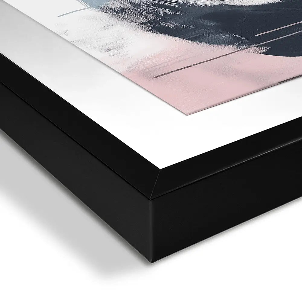 Minimalist Blush Pink Framed Art Print