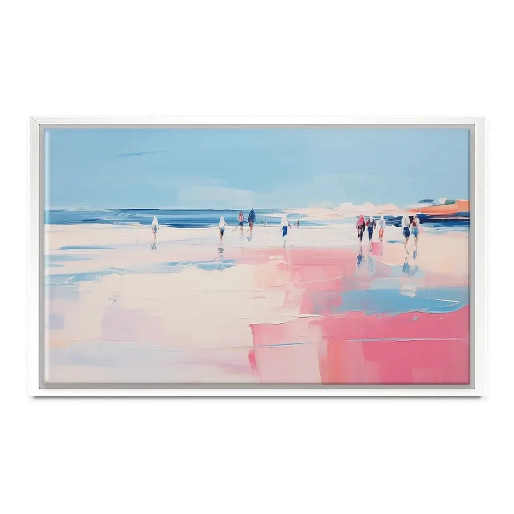 Pink Beach Canvas Print