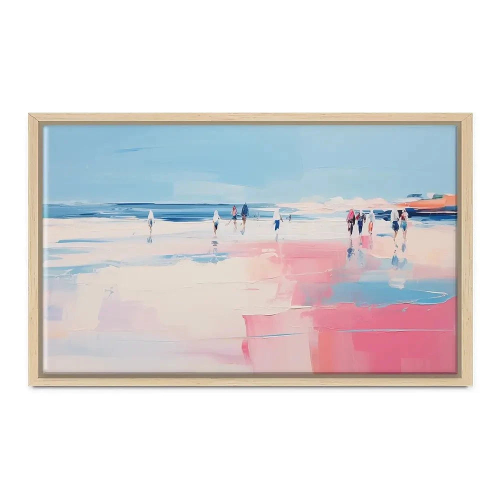 Pink Beach Canvas Print