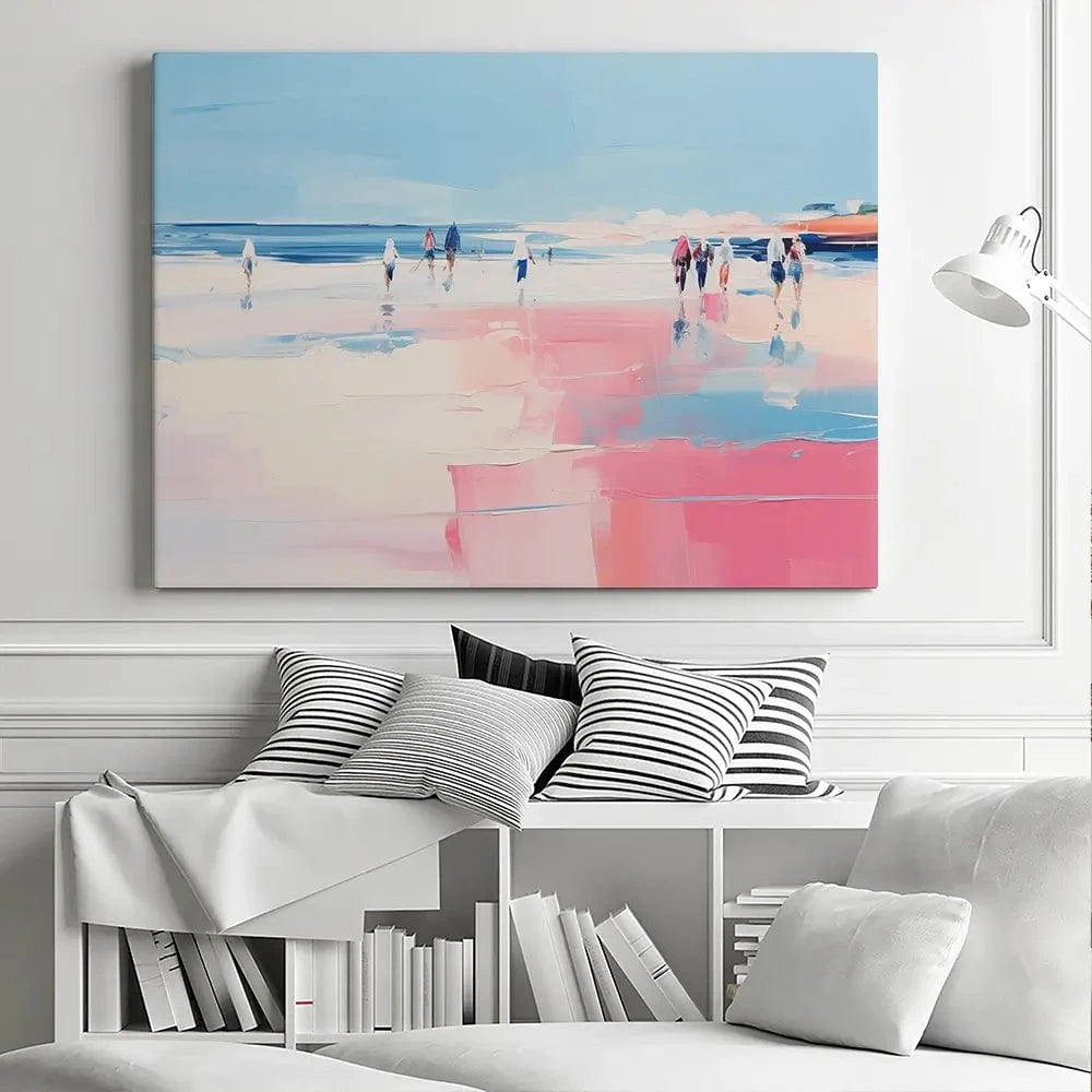 Pink Beach Canvas Print