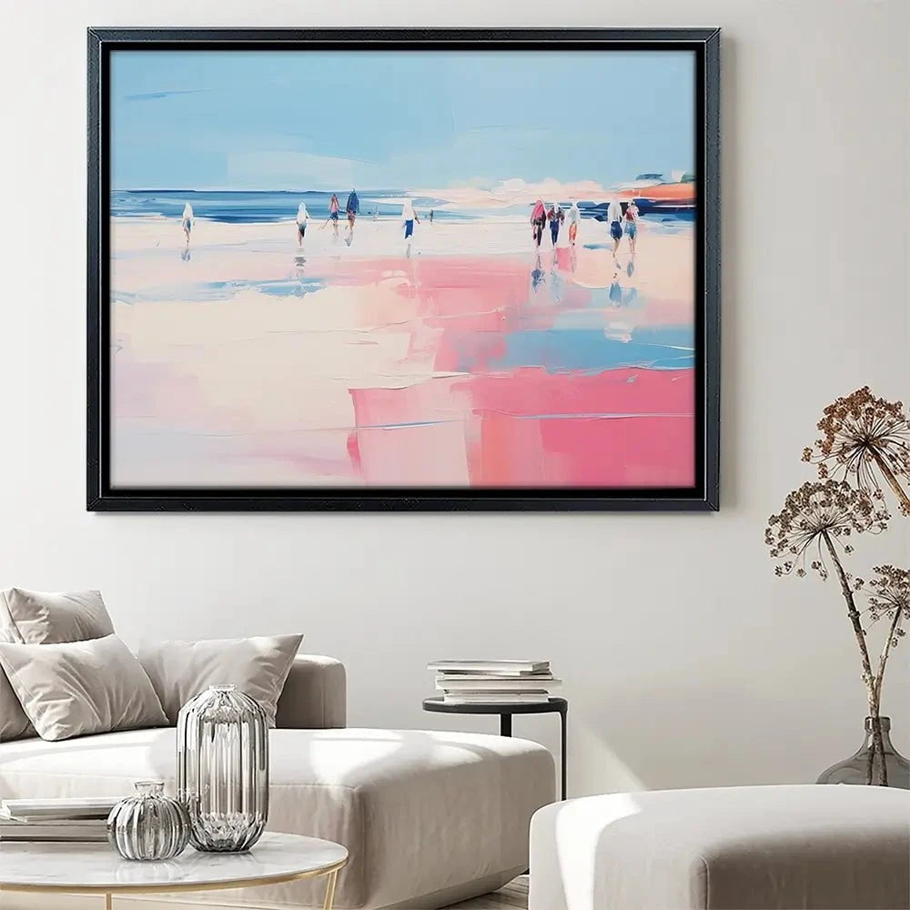Pink Beach Canvas Print