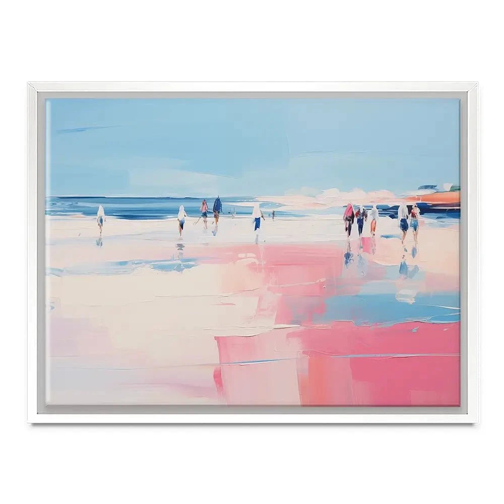 Pink Beach Canvas Print