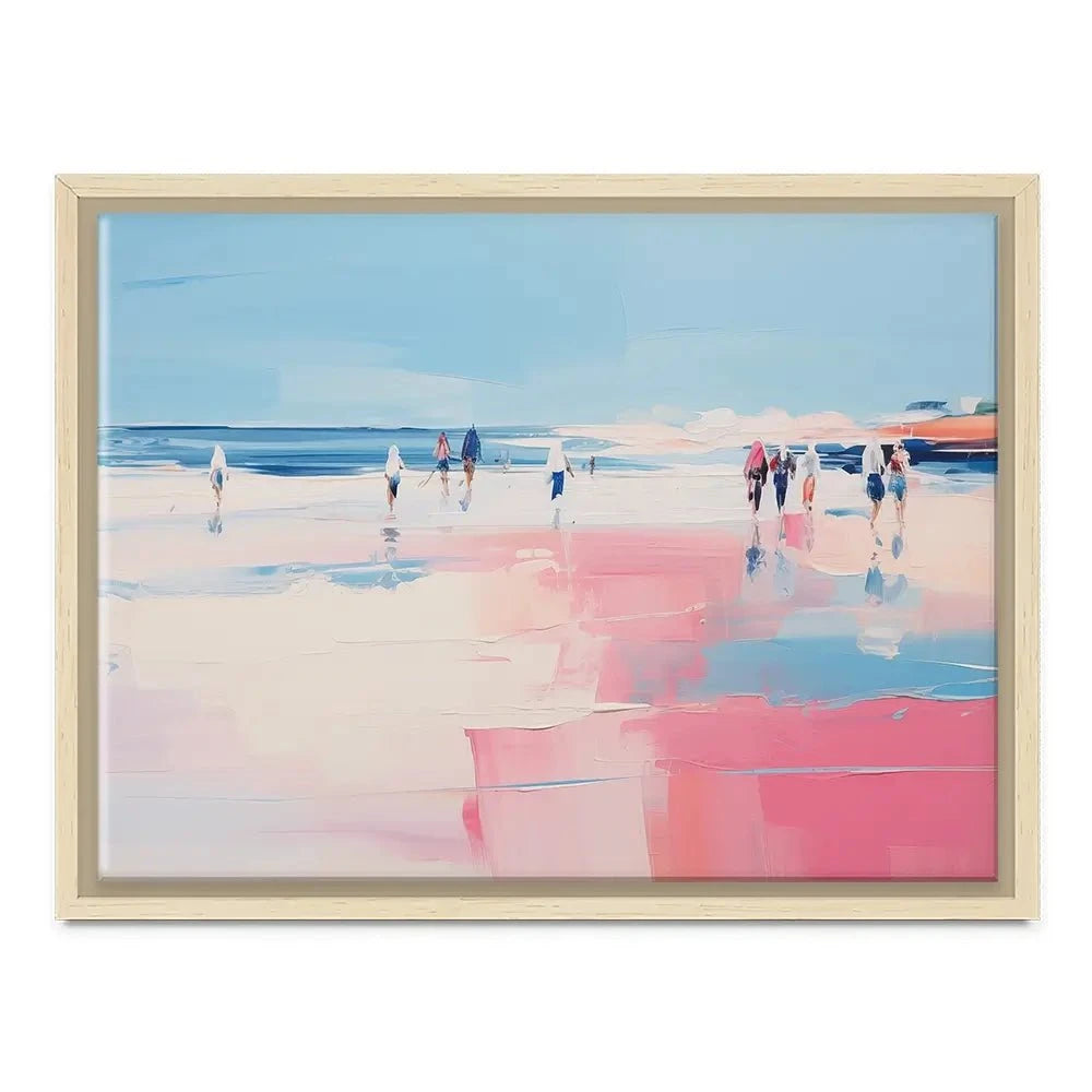 Pink Beach Canvas Print