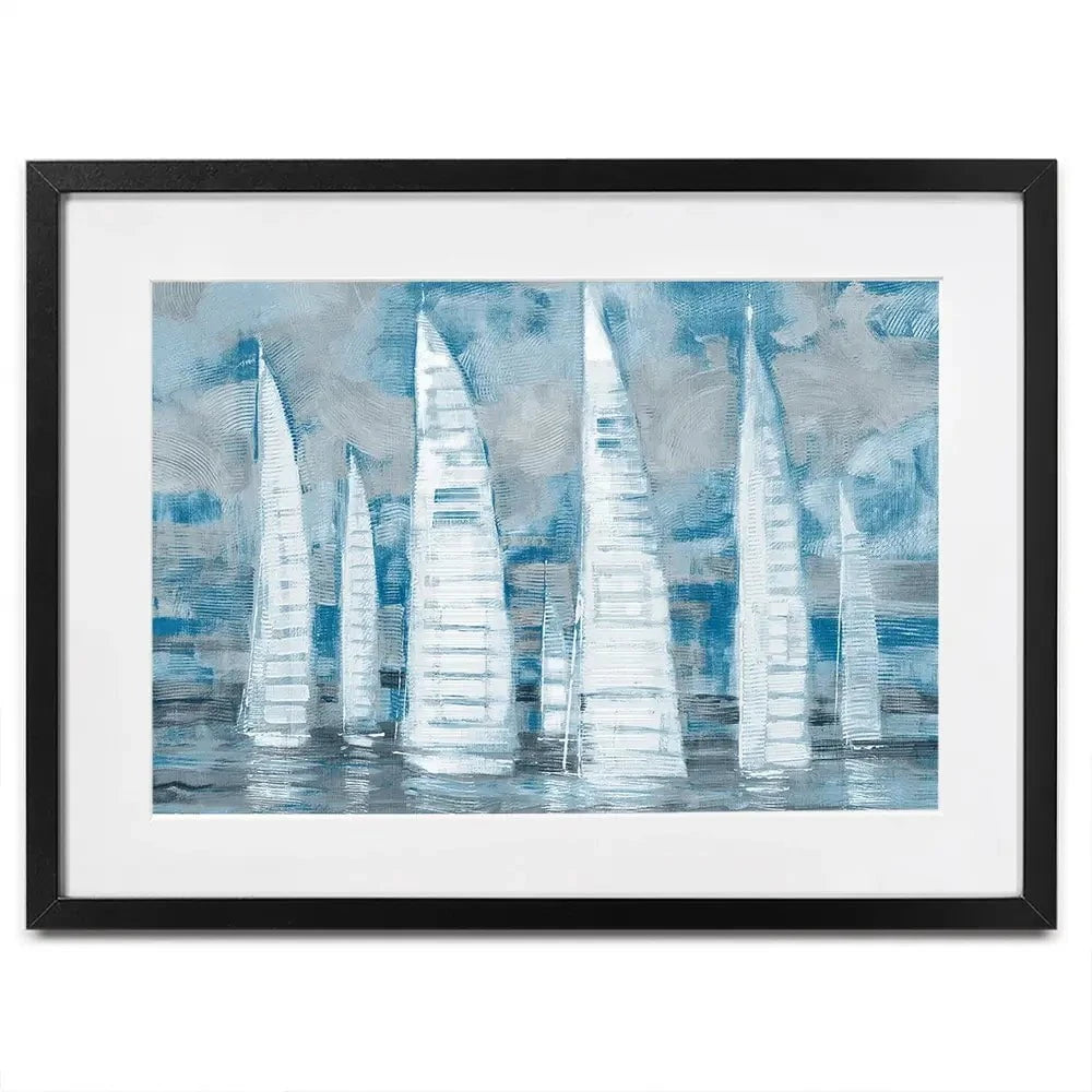 Regatta Collage Framed Art Print