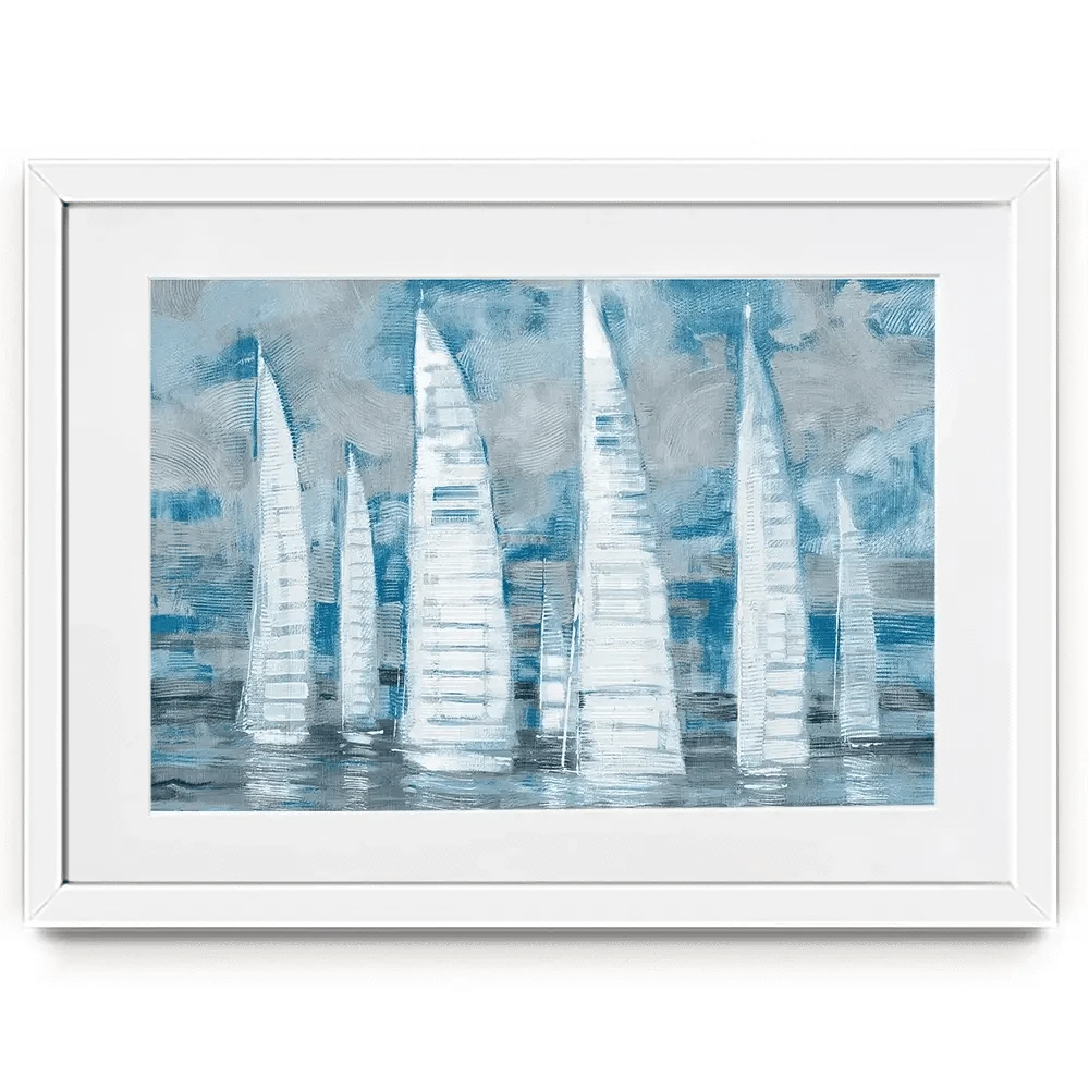 Regatta Collage Framed Art Print