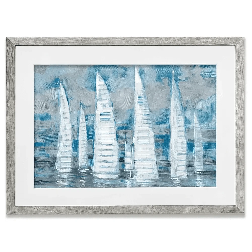 Regatta Collage Framed Art Print