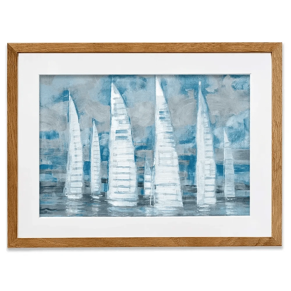 Regatta Collage Framed Art Print