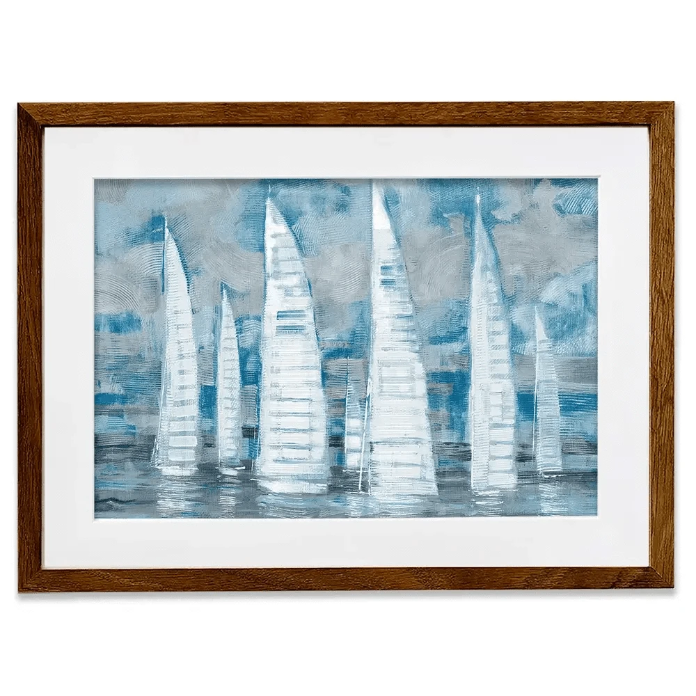 Regatta Collage Framed Art Print
