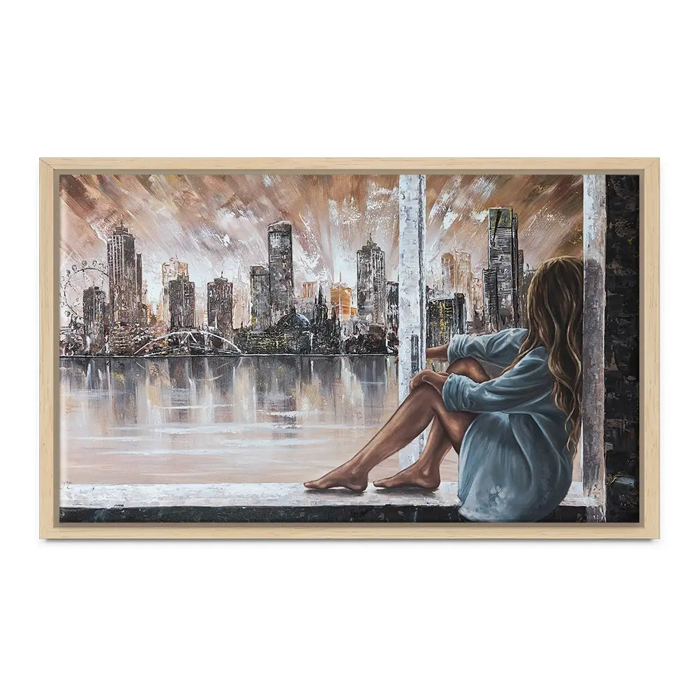 Window View Oversized Canvas Print