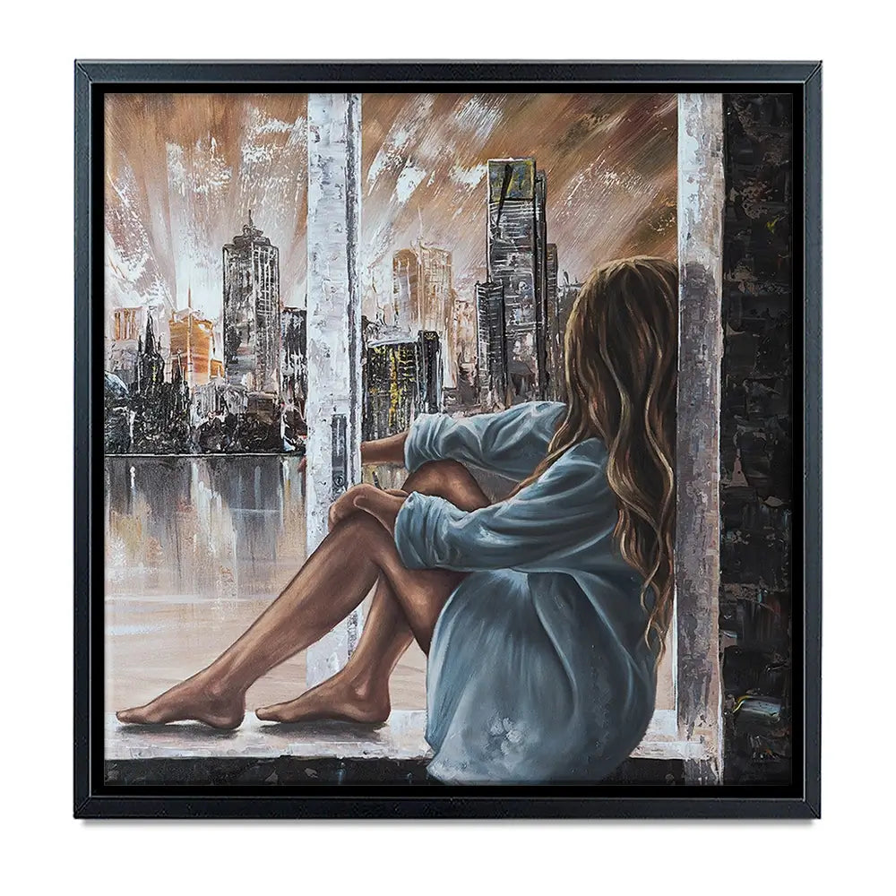 Window View Oversized Canvas Print