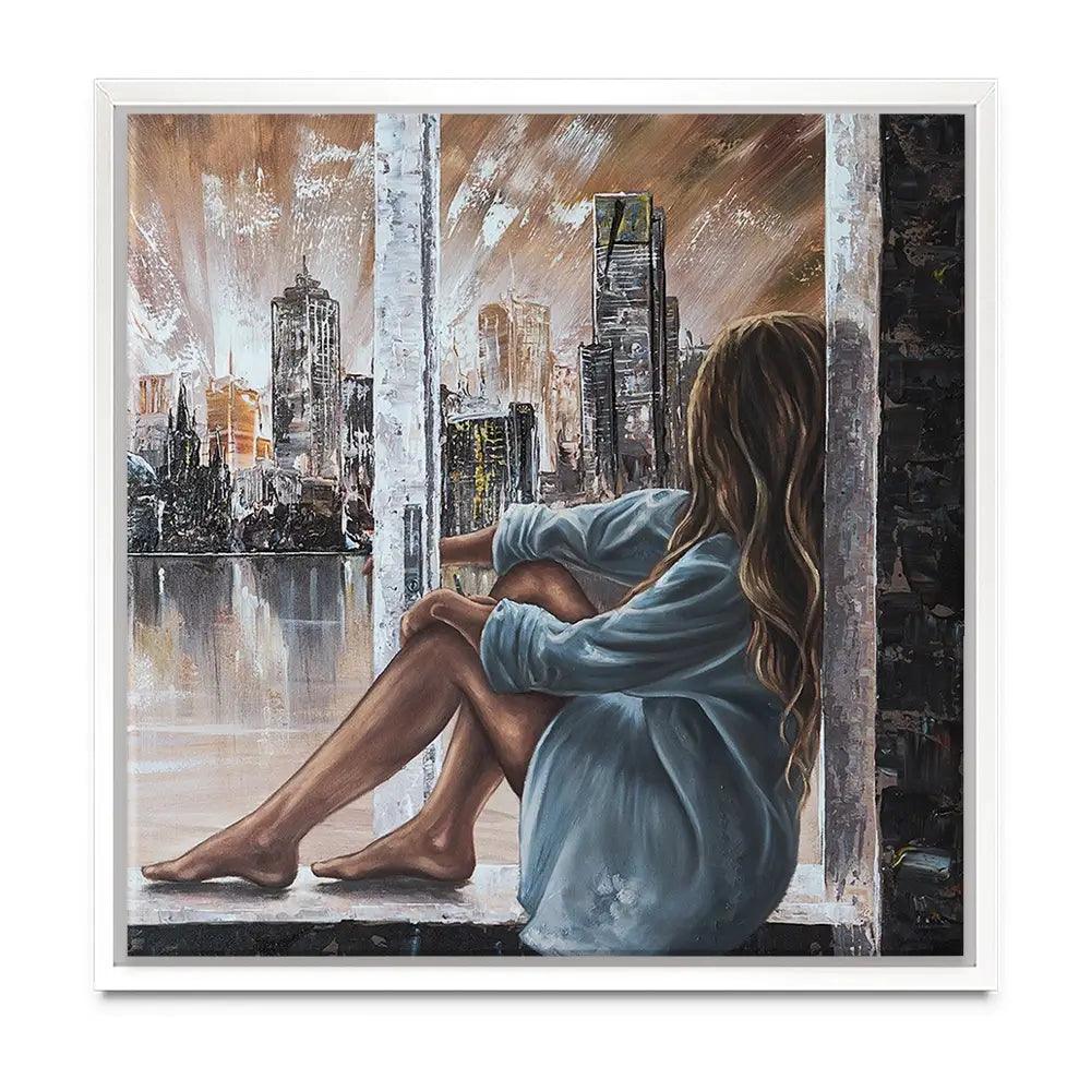Window View Oversized Canvas Print