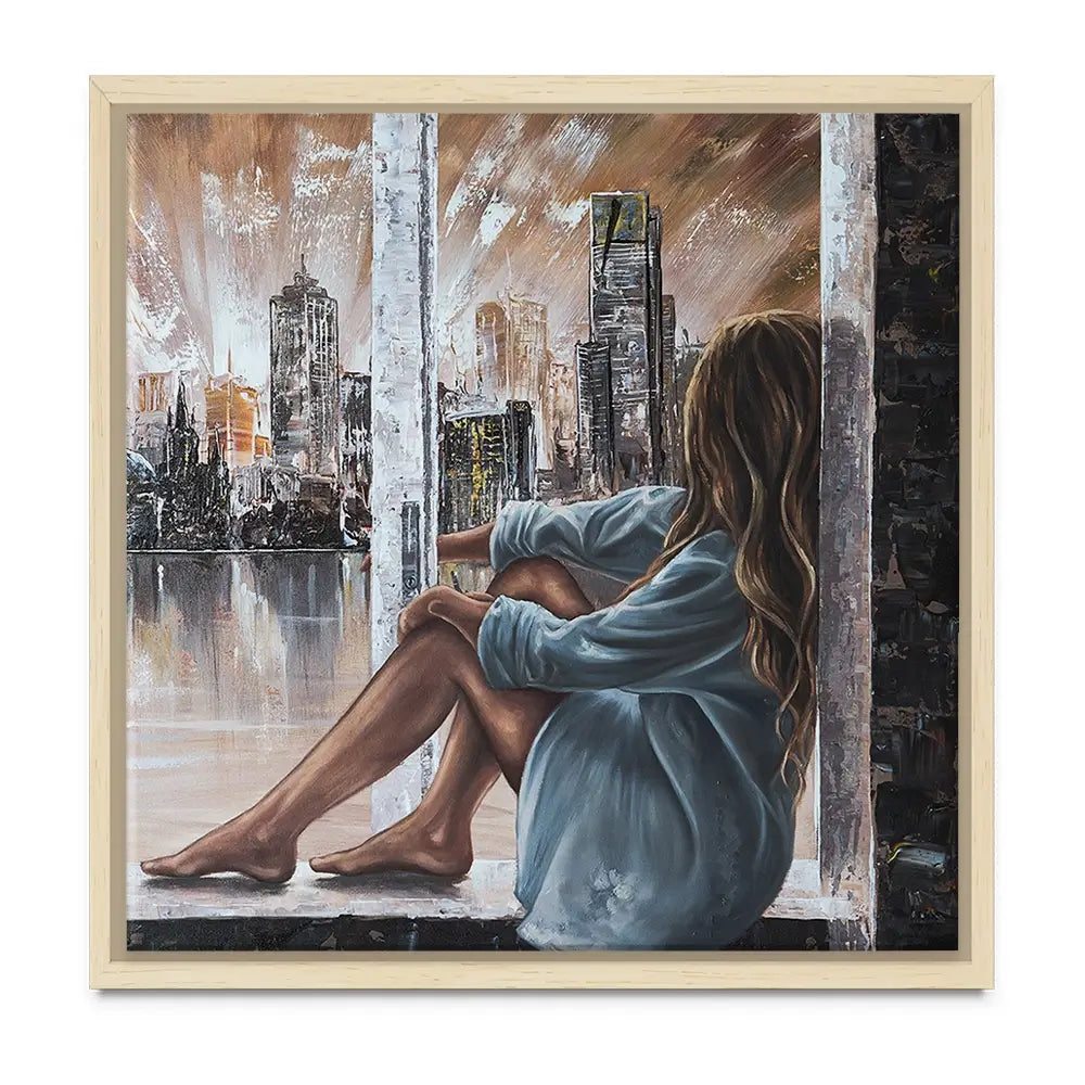 Window View Oversized Canvas Print