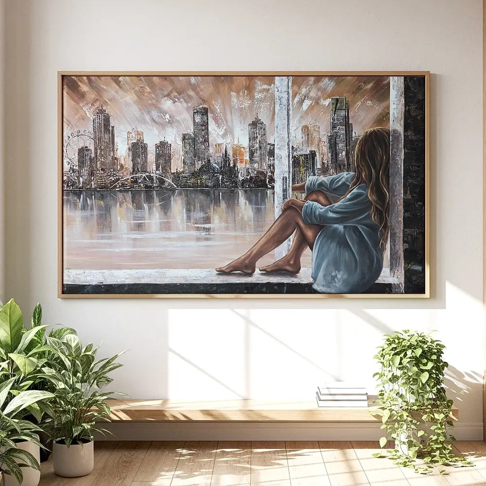 Window View Oversized Canvas Print