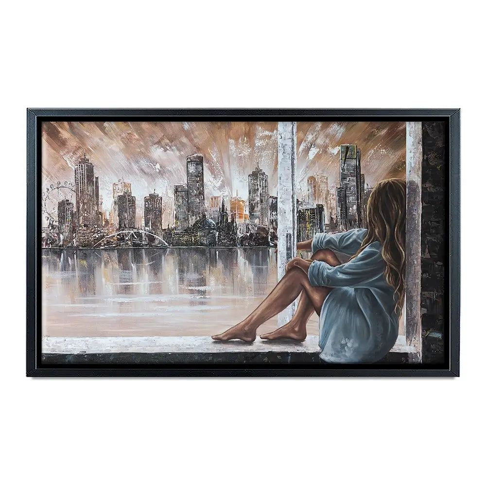 Window View Oversized Canvas Print