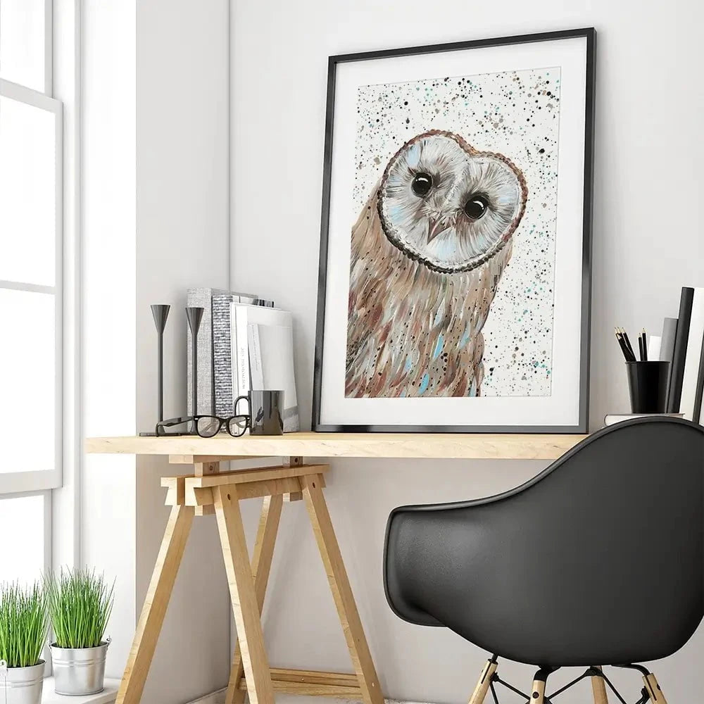 Owl Apollo Framed Art Print