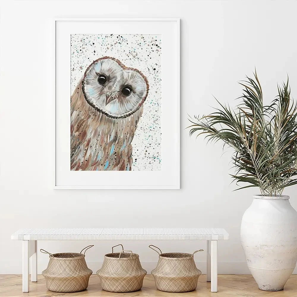 Owl Apollo Framed Art Print