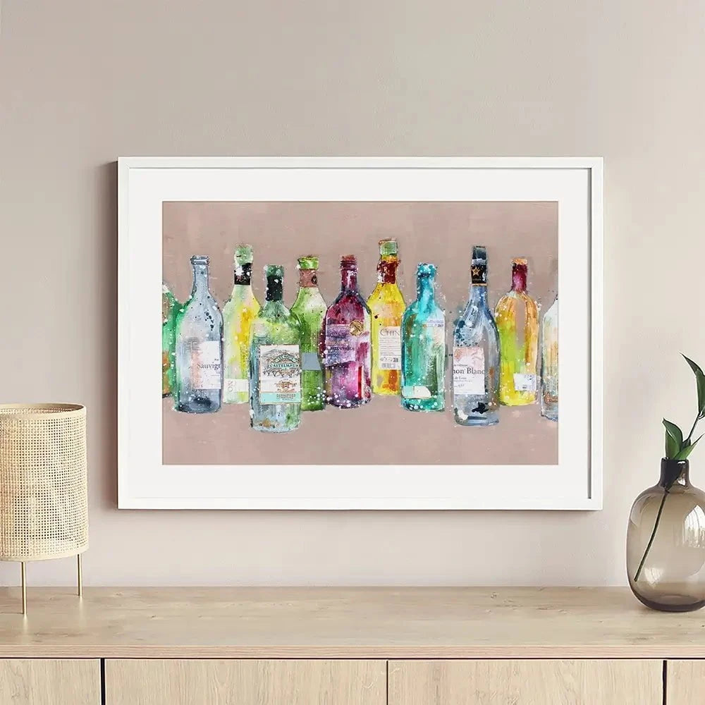 Empty Bottles Framed Art Print