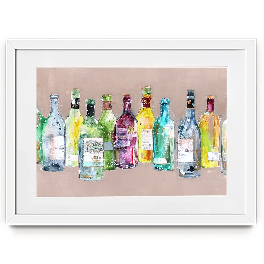 Empty Bottles Framed Art Print