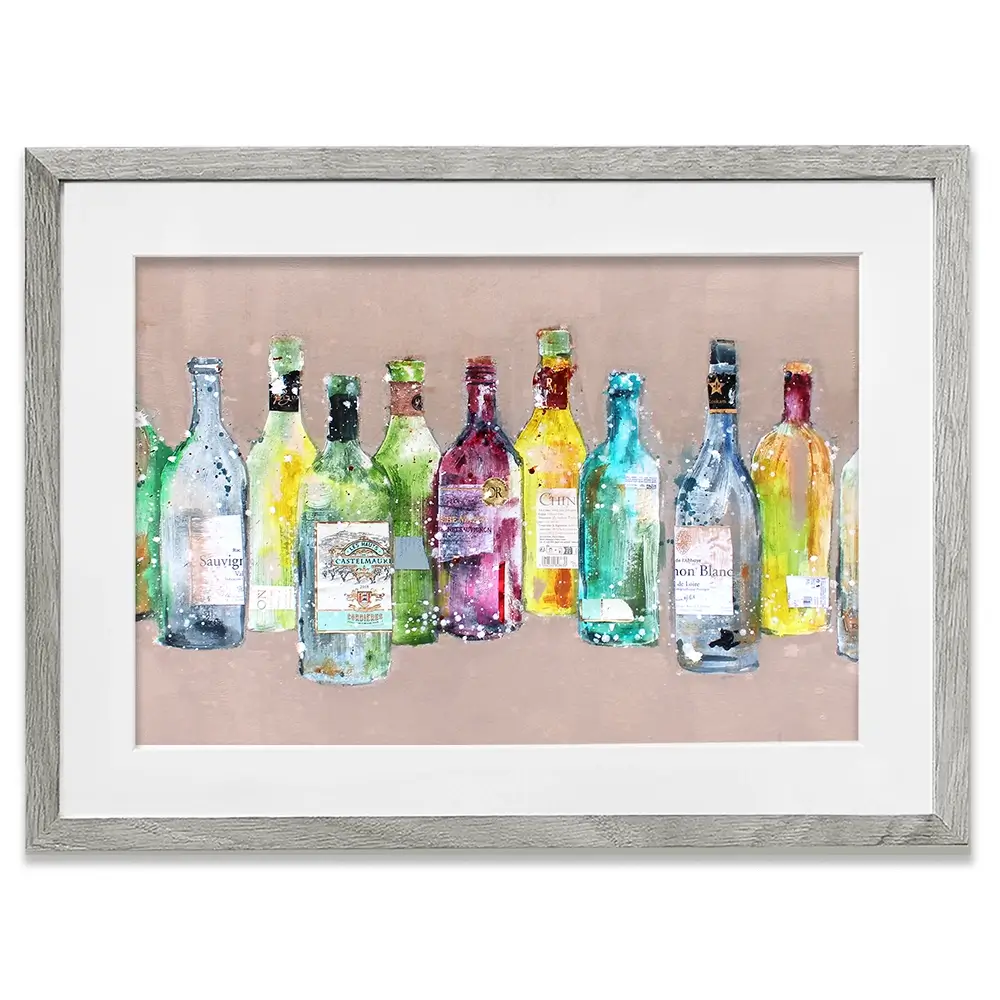 Empty Bottles Framed Art Print