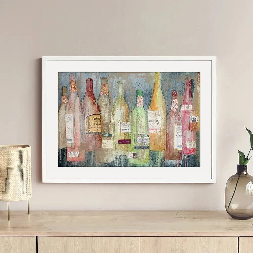 Yesterdays Bottle Framed Art Print