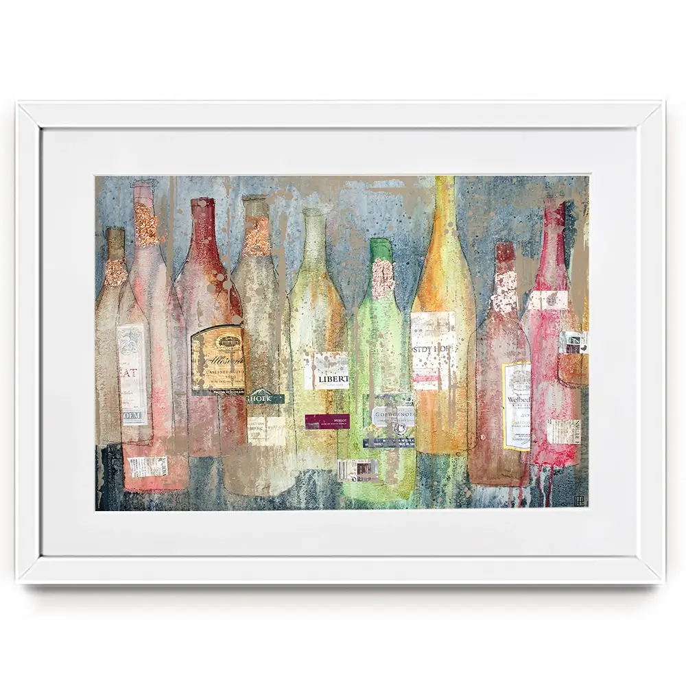 Yesterdays Bottle Framed Art Print