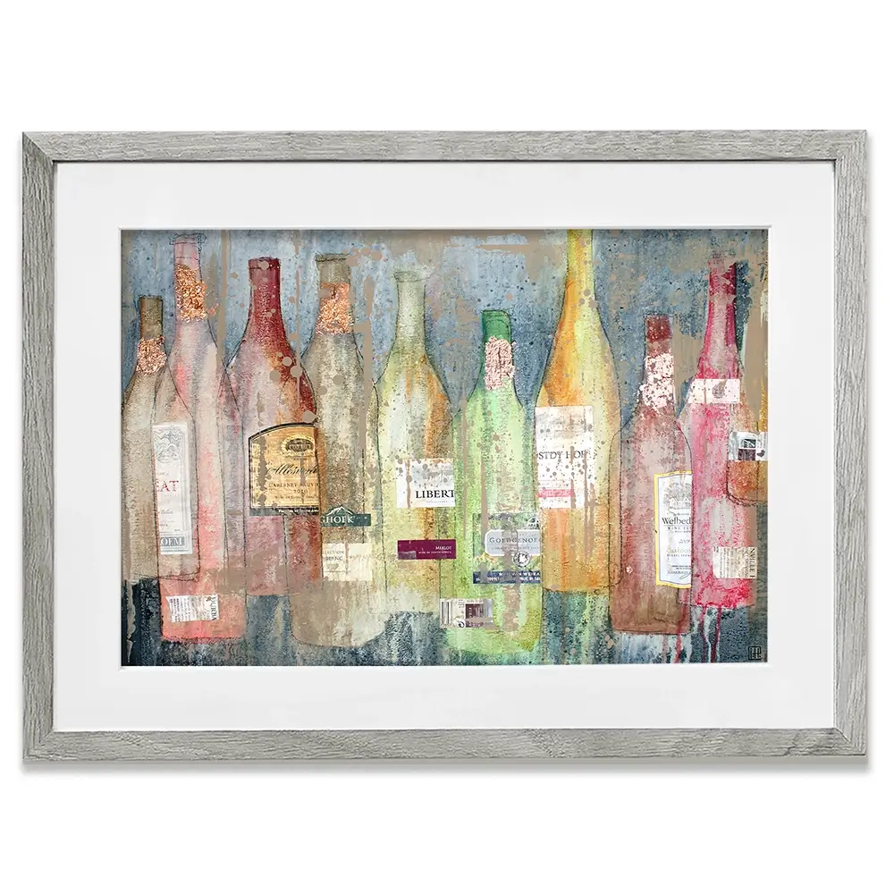 Yesterdays Bottle Framed Art Print