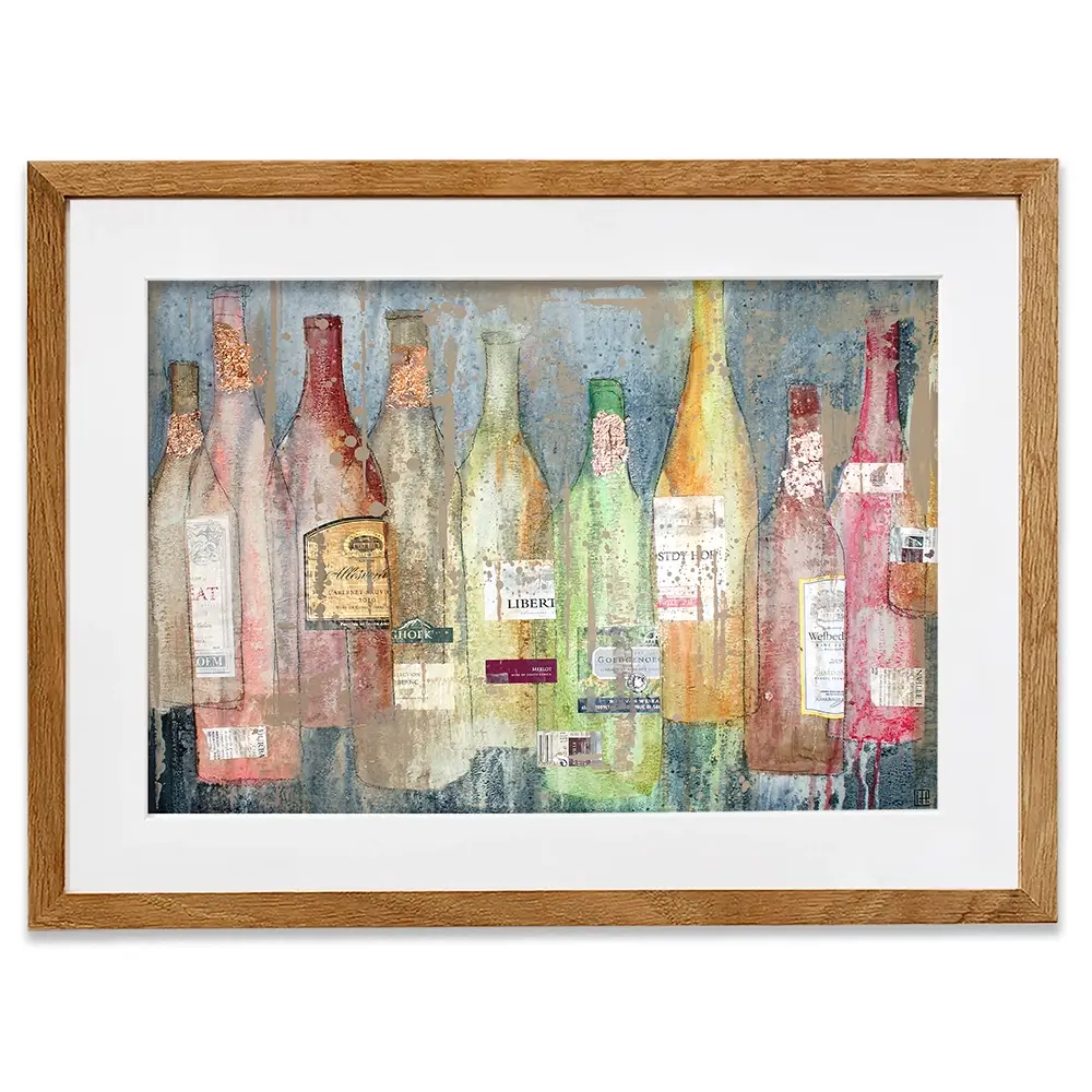 Yesterdays Bottle Framed Art Print
