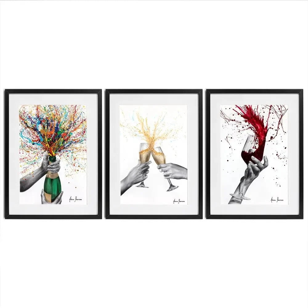 Celebrations Framed Art Print Trio