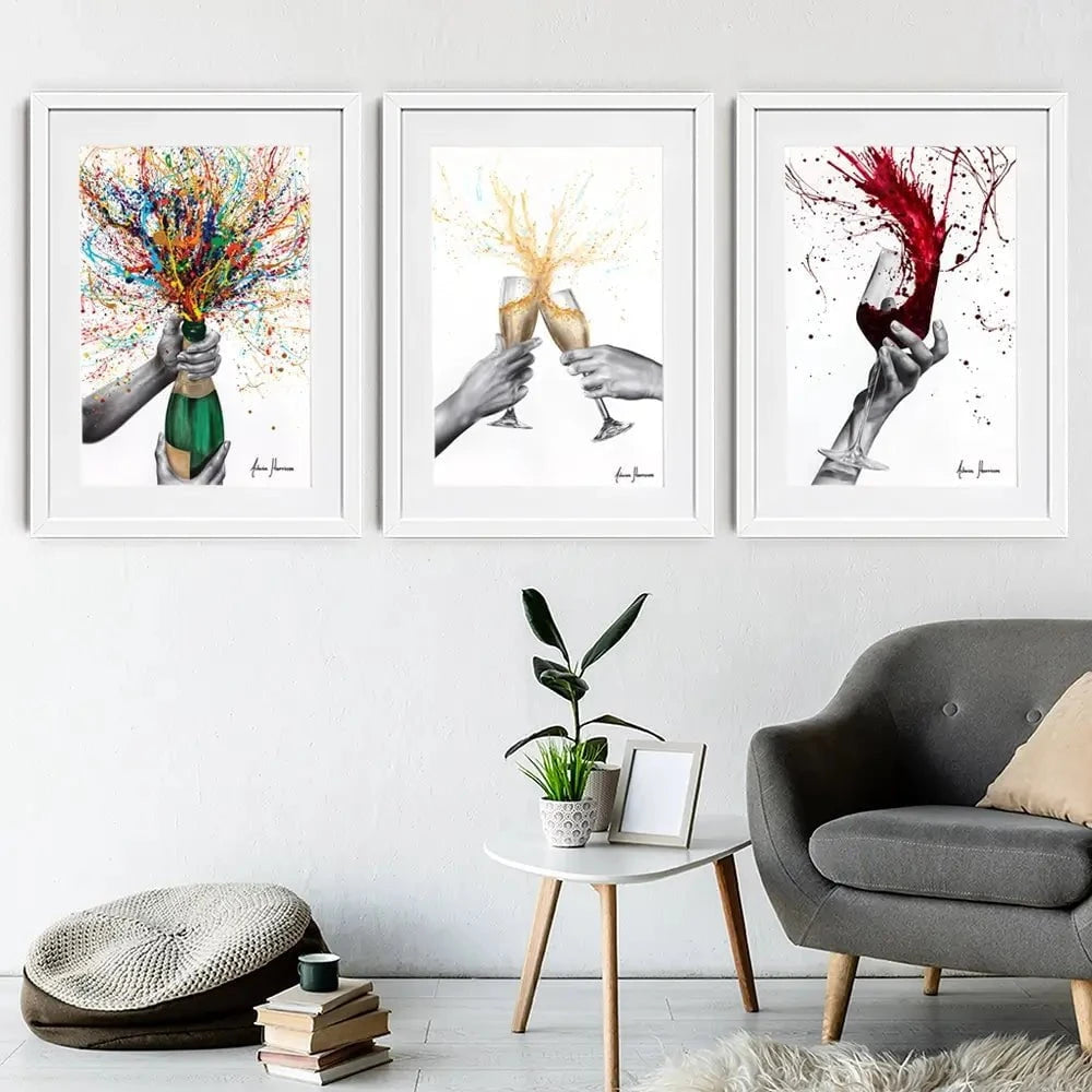 Celebrations Framed Art Print Trio