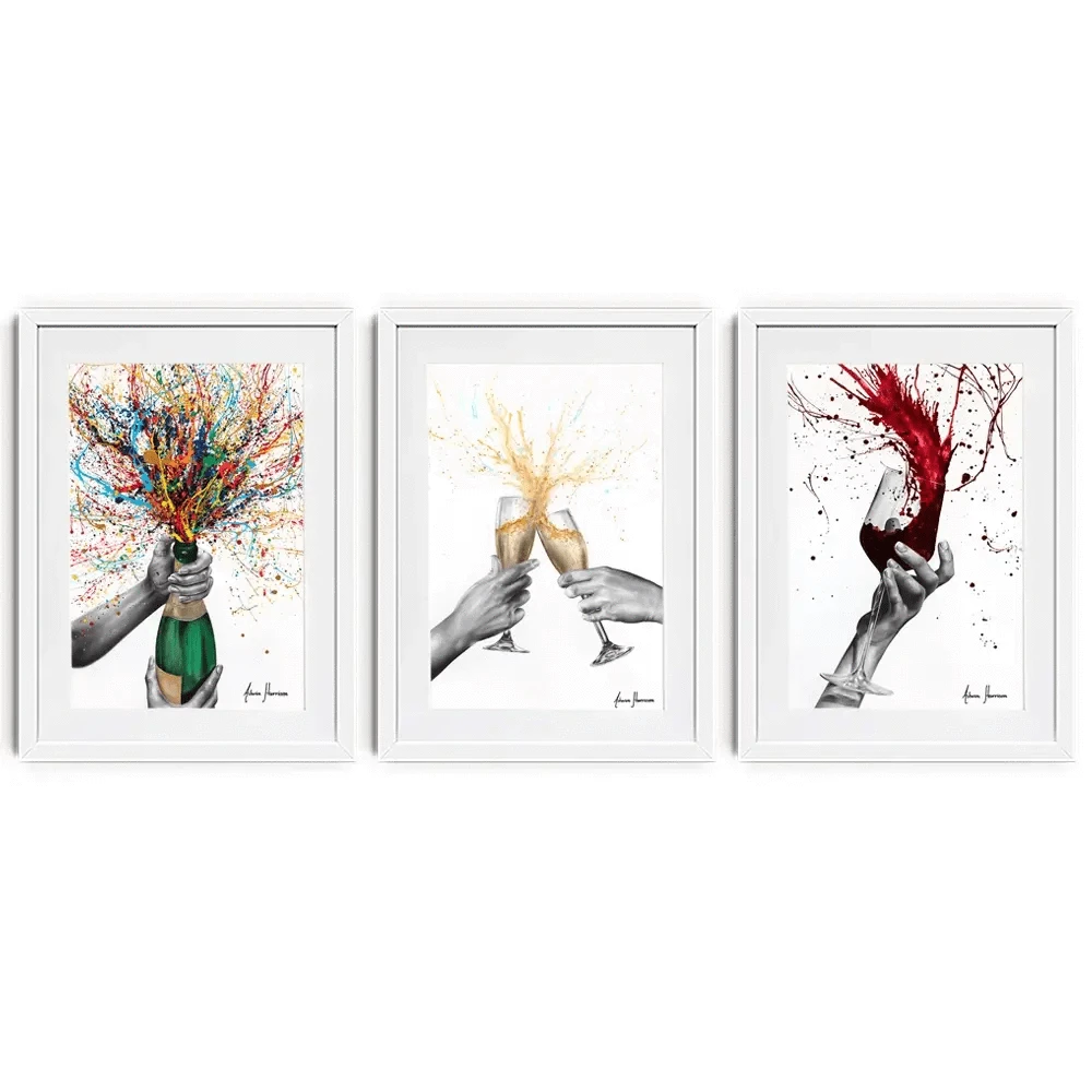 Celebrations Framed Art Print Trio