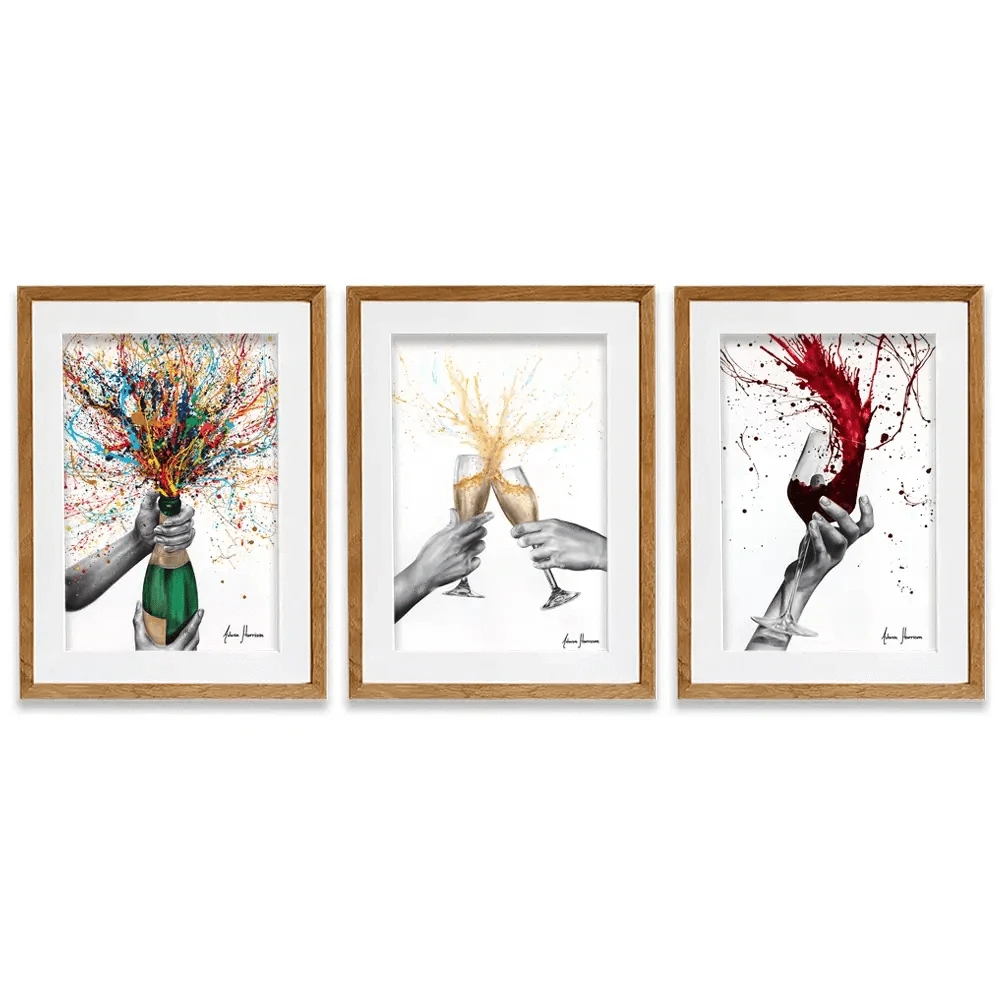Celebrations Framed Art Print Trio