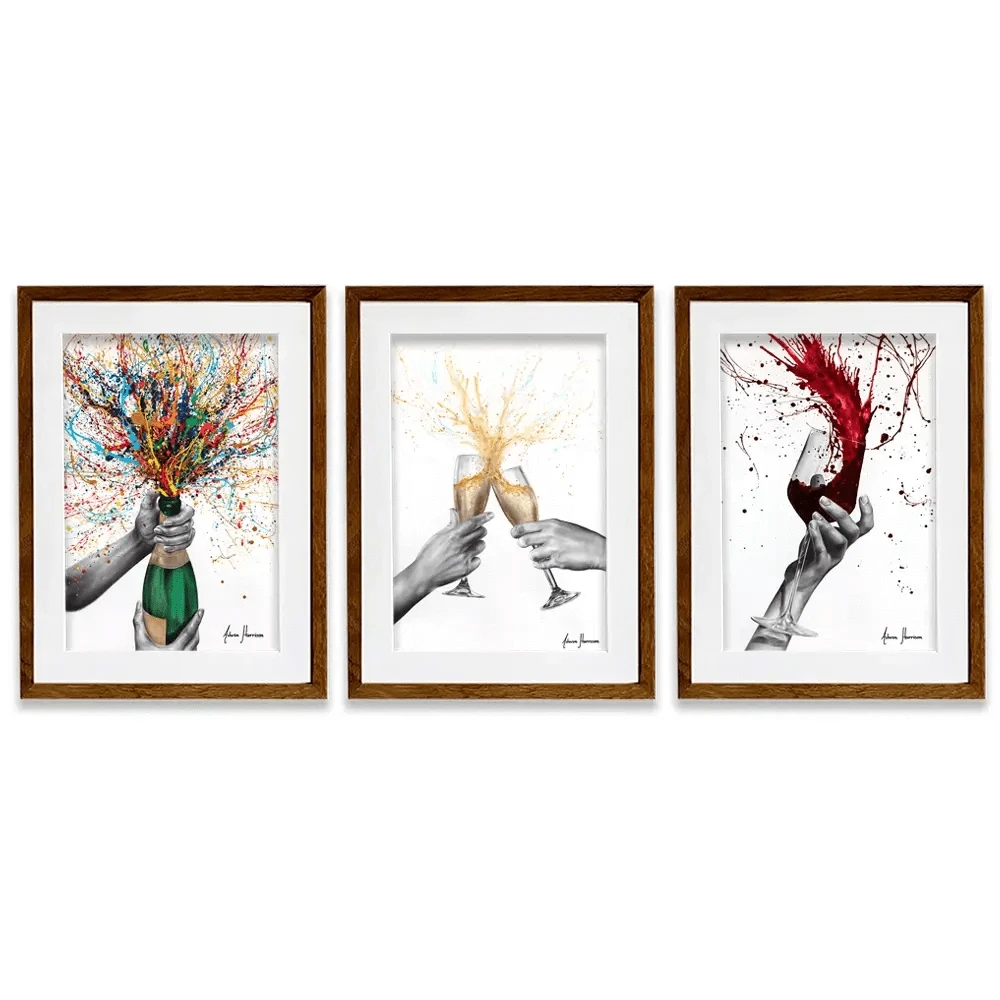 Celebrations Framed Art Print Trio