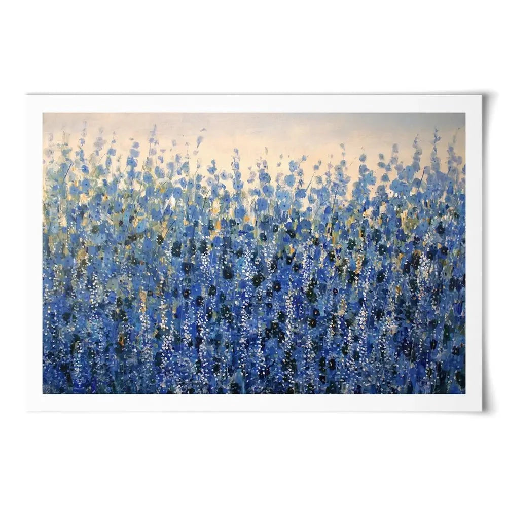 Standing Blue Art Print