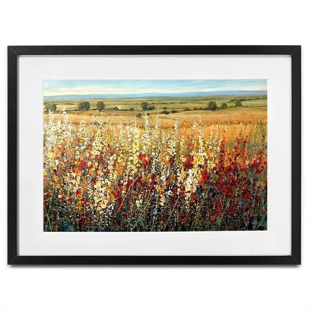 Meadow Wildflower Mix Framed Art Print