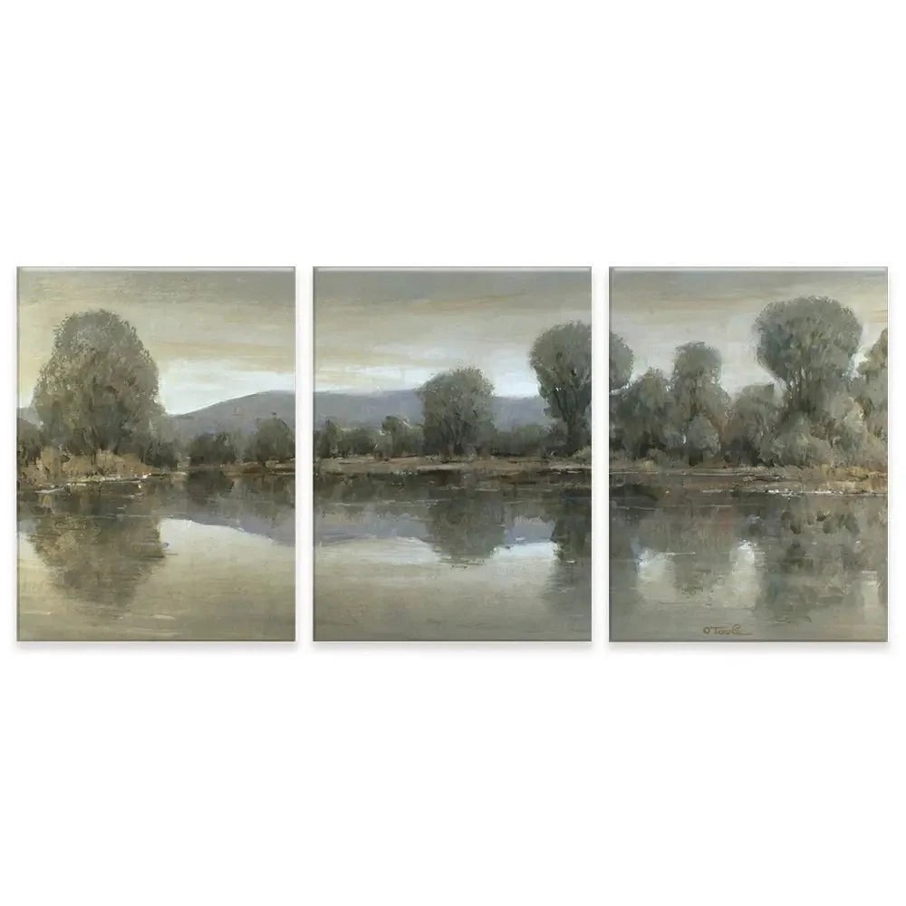 Mirror Lake 1 Trio Canvas Print