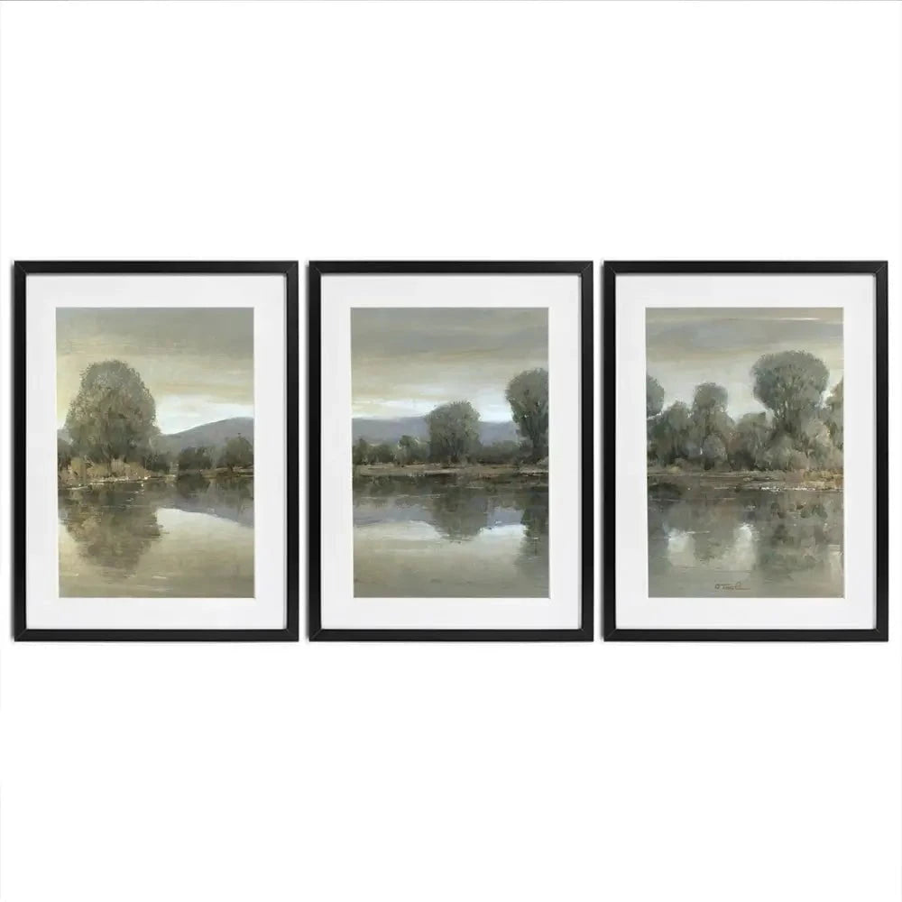 Mirror Lake 1 Framed Art Print Trio