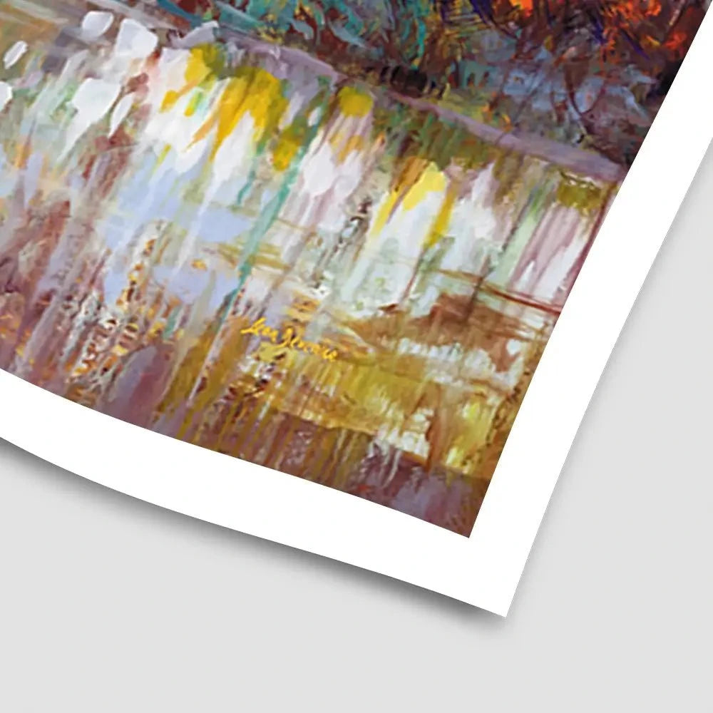 A Moment In The Autumn Glow Art Print