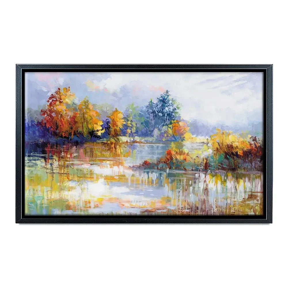 A Moment In The Autumn Glow Canvas Print