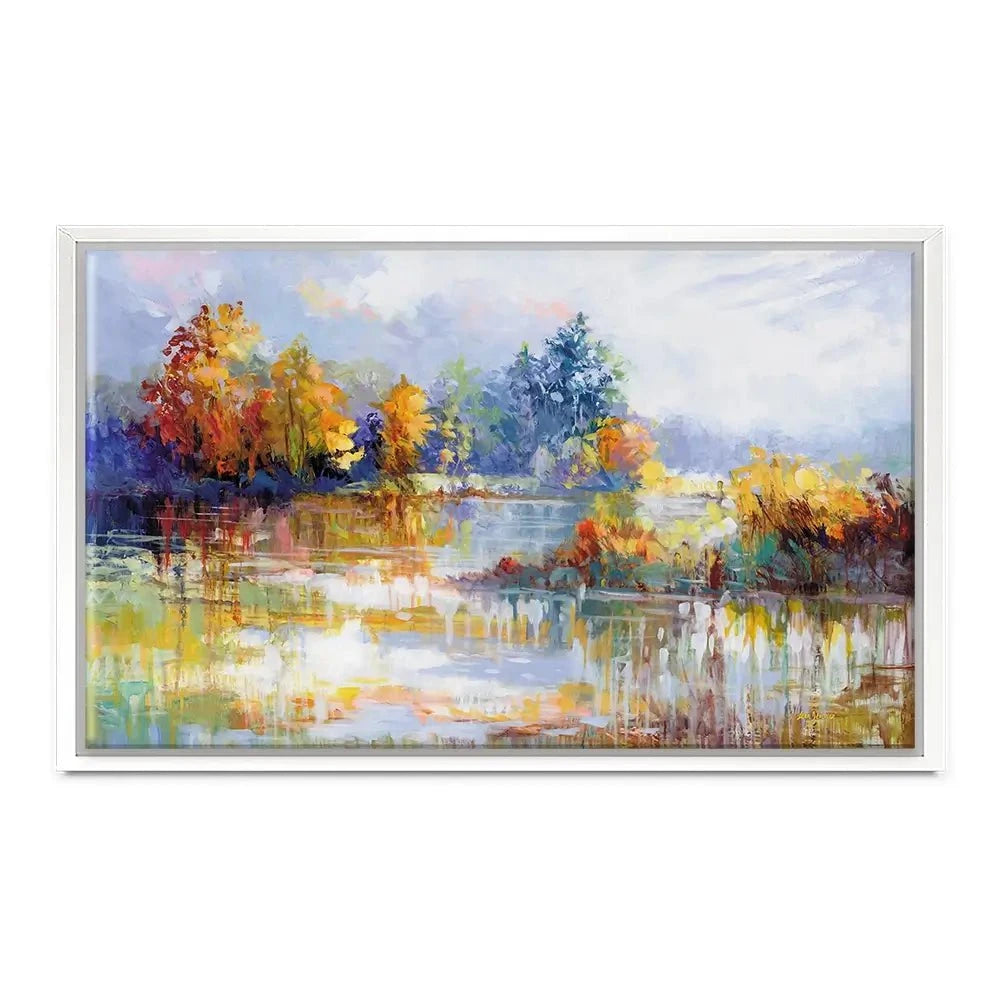 A Moment In The Autumn Glow Canvas Print