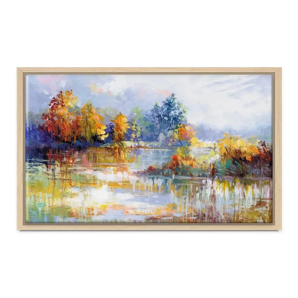A Moment In The Autumn Glow Canvas Print
