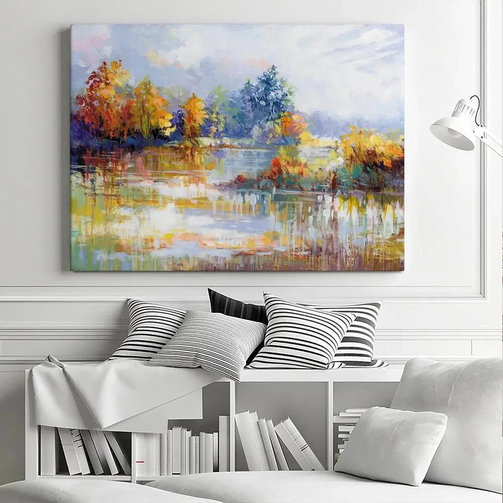 A Moment In The Autumn Glow Canvas Print