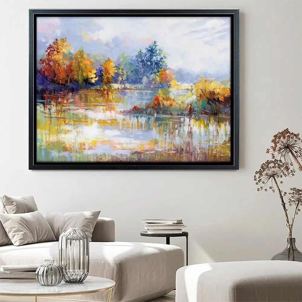 A Moment In The Autumn Glow Canvas Print